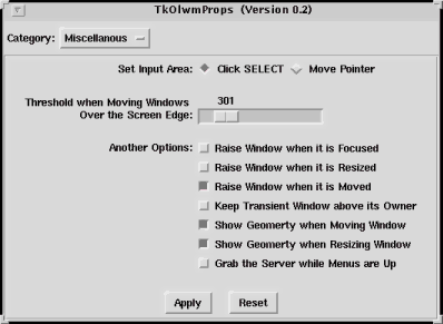 Screenshot of TkOlwmProps