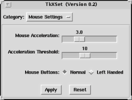 Screenshot of TkXSet
